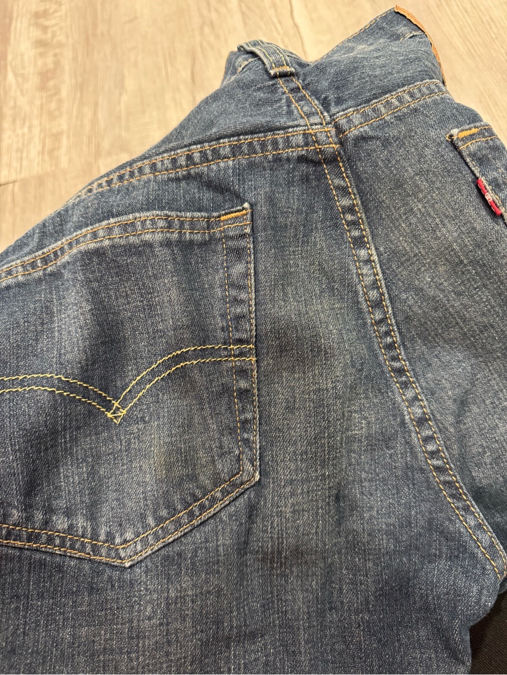 Levi's 569 Men's Jeans 32x32 Straight 100%cotton - Picture 7 of 14